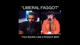 Myron Roasts 🔥 Liberal Faggot Donator On FreshandFit Podcast With Nick Fuentes 🤣🤣😂