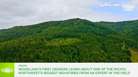 Woodland's first graders learn about one of the Pacific Northwest's biggest industries from an exper