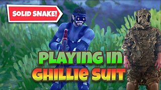 Winning In Ghillie Suit, Solid Snake Gameplay! #fortnite #gaming #epicgames #fortniteclips