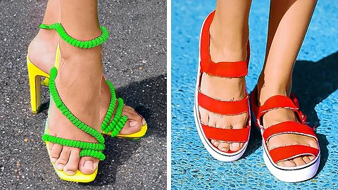 DIY Shoe Transformations 👟👠 Amazing Shoe And Feet H