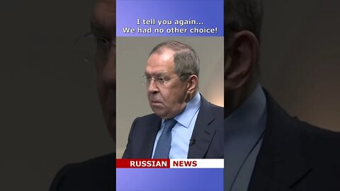Sergey Lavrov and Steve Rosenberg (BBC). Interview in English! Russia and Ukraine #Shorts