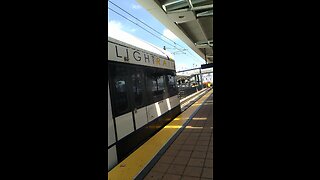 New Jersey transit light rail at Hoboken terminal