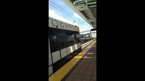 New Jersey transit light rail at Hoboken terminal