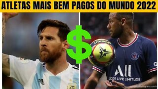 Top 10 atletas mais bem pagos do mundo em 2022