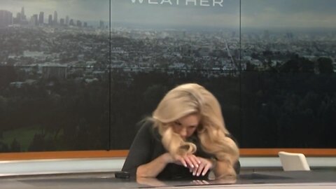 Watch: CBS News weather reporter drops live on the air.