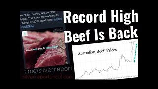 Australia's Beef Prices Soar To Record High, Export Sales Collapse 25% Amid Rapid Food Inflation
