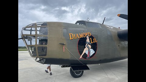 WWII B-24 bomber flight on "Diamond Lil" - Brunswick, Georgia