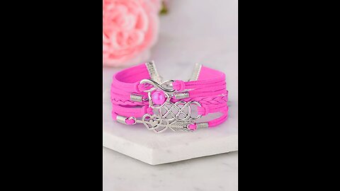 Valentine Infinity Heart Beading Hollow Out Multi-Layered Bracelet, Women's Jewelry Online