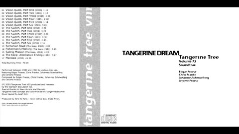 Tangerine Tree vol 73 Sountrax Tangerine Dream