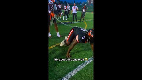 football team players bound in chains and walked like a dog