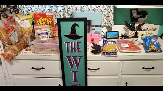 Weekly Haul *Stayed on Budget* Halloween items , Groceries for a Family of 5 *4 Different stores*