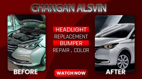 CHANGAN ALSVIN Headlight Replacement and Bumper Repair Tutorial I Auto Care Garage CHAKWAL
