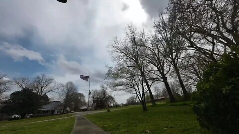 "Old Glory" Standing Stong as the Storm Clouds Pass By - DJI Action 2 Time-lapse