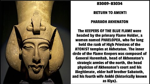 The KEEPERS OF THE BLUE FLAME were headed by the primary Flame Holder, a women named PHAELOPEA, who