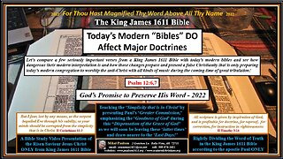 Modern Bibles DO Change Doctrine - Psalm 12:6,7 - God Promises to Preserve His Words in KJB Only!