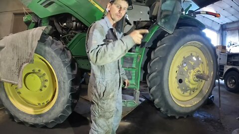 John Deere 6170r cab removal