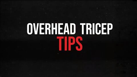 Weekly Wisdom - Overhead Tricep Tips