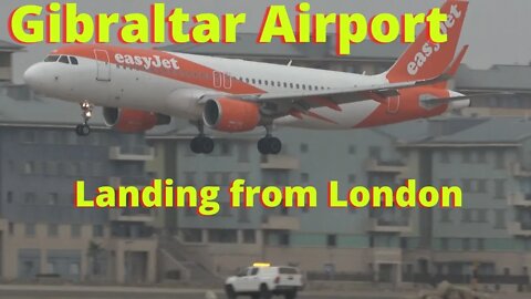 PLANE SPOTTING GIBRALTAR, Extreme Airport, 4K London Gatwick Flight