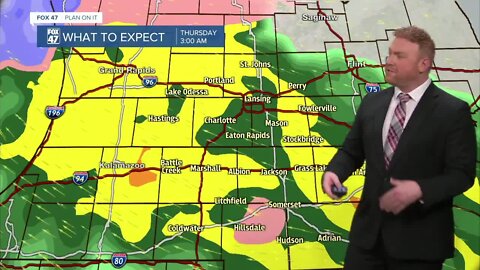 A round of heavy rain likely Wednesday night