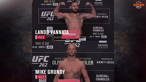 UFC 262: Lando Vannata vs Mike Grundy Official Weigh-in