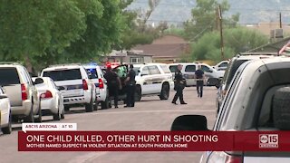 PD: Child dies, 1 other critically injured after shooting at south Phoenix home