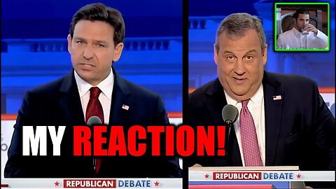Second GOP Debate: My Reaction! Chris Christie & Ron DeSantis Blast Trump For Not Showing Up.