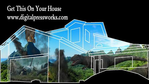 Jurassic World House Projection Mapping Video Sample