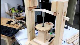Building a wood strength testing machine