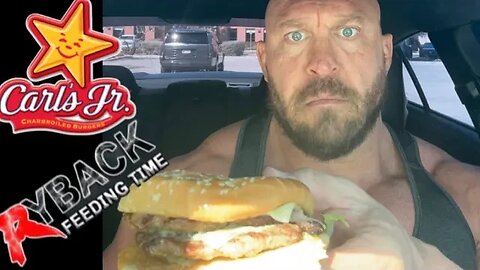 Ryback Demolishes Carl’s Jr. New Char Chile Double Angus Burger!