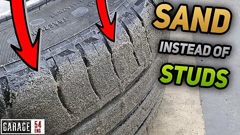 We Glue Sand to Summer Tires (for grip on ice) – will it work?