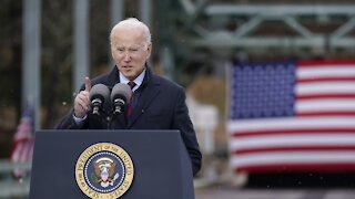 Pres. Biden Touts Infrastructure Bill At Snowy, Rusty Bridge In NH