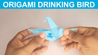 Origami Drinking Bird - Easy And Step By Step Tutorial