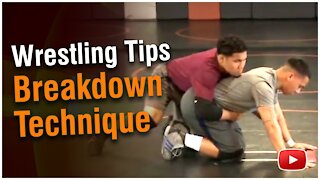 Wrestling Tips and Techniques - Top man’s Breakdown featuring Coach Bobby DeBerry