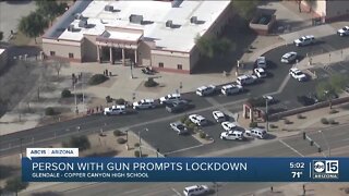 Person with gun prompts lockdown at Copper Canyon High School in Glendale