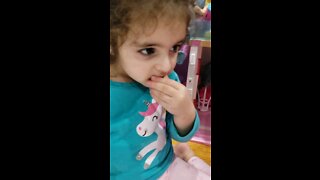 Two little Girls get to eat Masha and the Bear Sweet Box Candy