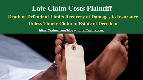 Late Claim Costs Plaintiff