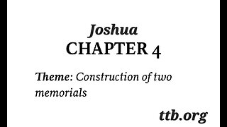 Joshua Chapter 4 (Bible Study)