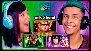 3 EM 1 - JIORZIN | Sasuke, Rock Lee & Naruto | [React em Casal] 🔥