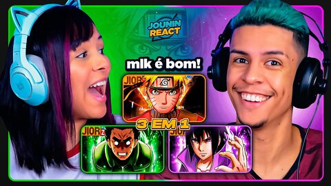 3 EM 1 - JIORZIN | Sasuke, Rock Lee & Naruto | [React em Casal] 🔥