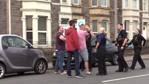 Drunk Man in Road Directing Traffic - Bedminster Bristol