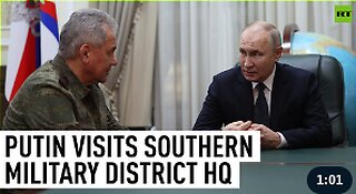 Putin visits special military operation HQ