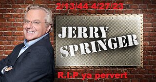 Jerry Springer Died!!!! R.I.P