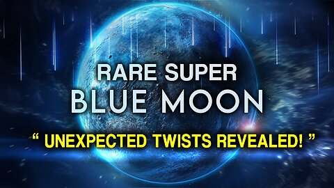 August's RARE Super Blue MOON - Sudden Changes, Shocks and Breakthroughs!