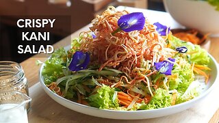 Crispy Kani Salad Recipe | Crispy Kani Crabstick Salad | Vegan food