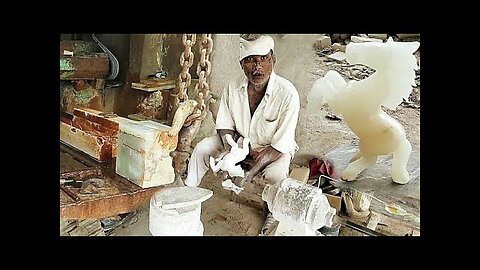 Incredible worker | Horse Making from Marble Stone