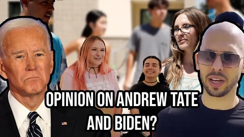 opinion on ANDREW TATE and BIDEN? (CONTROVERSIAL) | CSUF Street Interviews