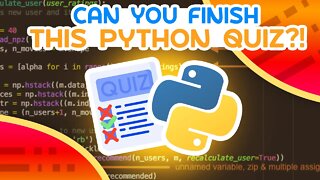This Python Quiz Is Surprisingly Difficult...
