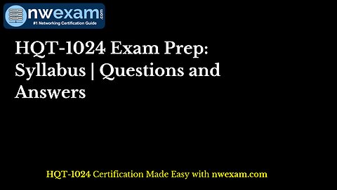 HQT-1024 Exam Prep: Syllabus | Questions and Answers