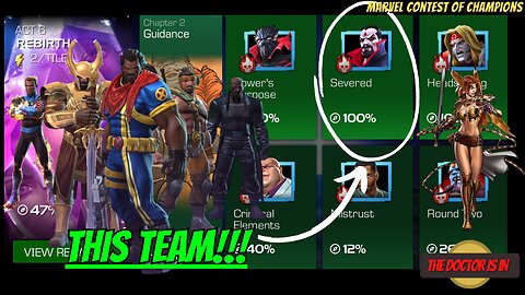 6.2.2 The Best Team for Completion of Act 6 6.2.2 in MCOC