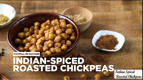 Indian Spiced Roasted Chickpeas